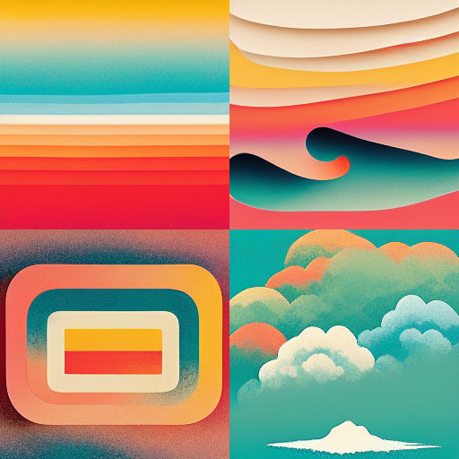 A set of AI-generated images depicting Amazon's vision statement