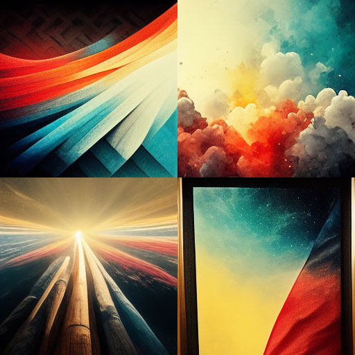 Another set of AI-generated images depicting Nike's vision statement