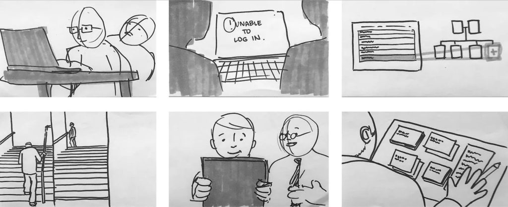 Another example of a simple storyboard